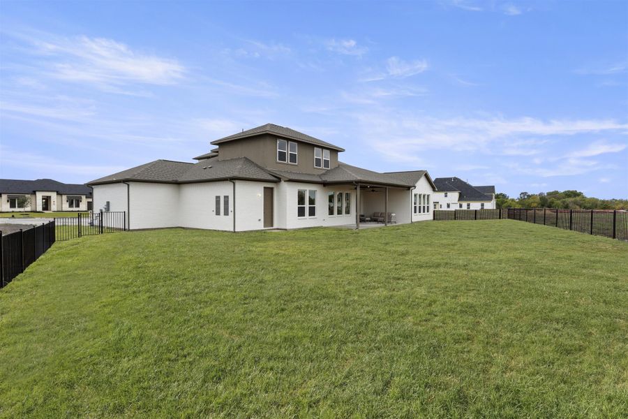 2D floor plan layout for the Tahiti by Stonefield Homes in Heath Golf and Yacht: Elegante' Series, Heath, TX (Image 34). 2D floor plan layout for the Tahiti by Stonefield Homes in Heath Golf and Yacht: Elegante' Series, Heath, TX (Image 34).