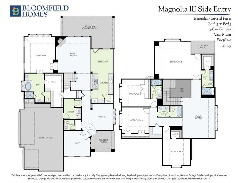 2D floor plan layout of this home in Crystal Lake Estates, Red Oak, TX (Image 2).