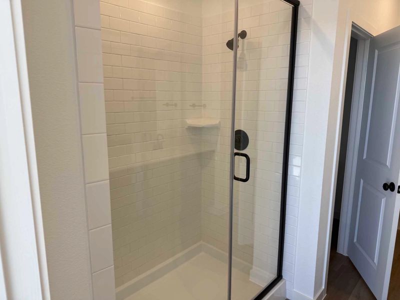 Primary Bathroom Construction Progress featuring the Rosemary Collection