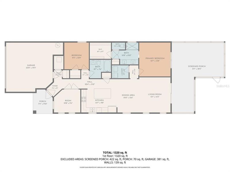 2D floor plan layout of this home in , Ocala, FL (Image 5).