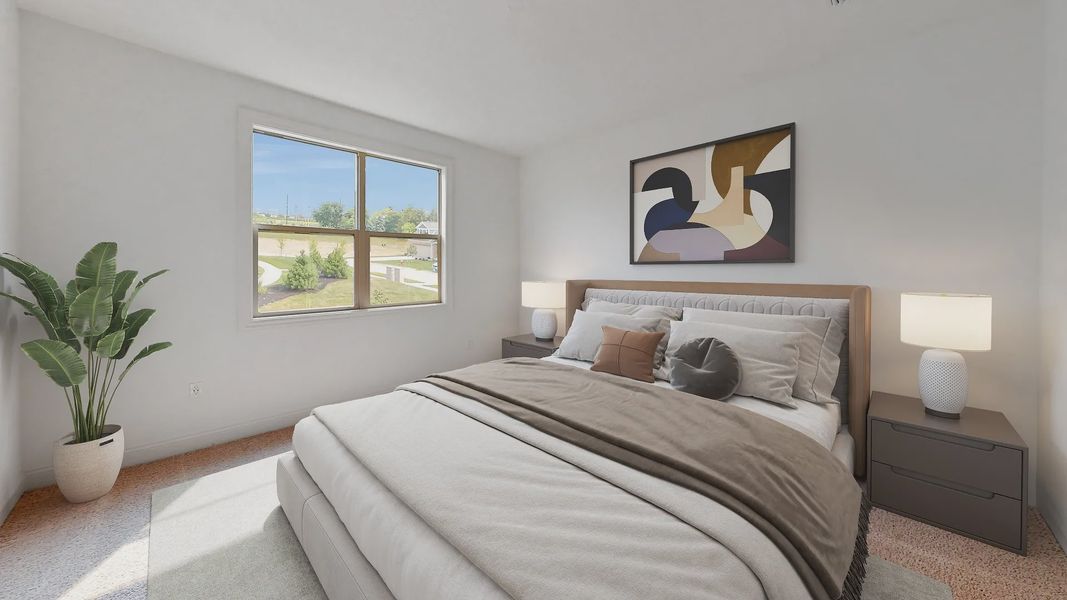 Representative furnished interior of a home built from the Oxford by Epcon Communities in The Courtyards at Oak Grove, Durham (Image 13).