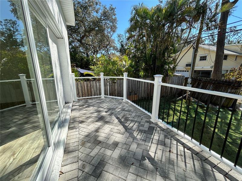 Exterior details and patio area of a home in , Crystal Beach (Image 3).