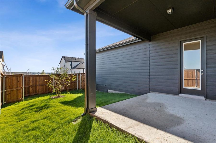 View of yard with a patio