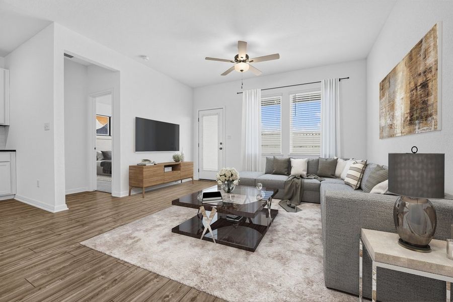Furnished interior view inside a new home in Sunfield, Buda (Image 6).