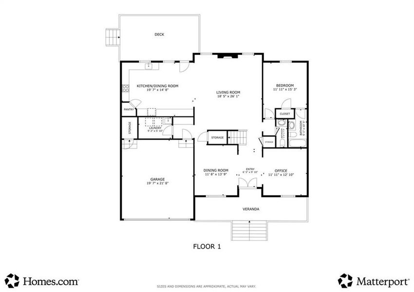 2D floor plan layout of this home in , Snellville, GA (Image 6).