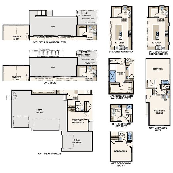 2D floor plan layout for the The Hamilton by Century Communities in Trails at Smoky Hill | The Preserve, Parker, CO (Image 4).
