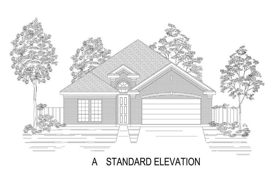 Representative rendering of the exterior for the Inwood F by First Texas Homes (Image 2). Representative rendering of the exterior for the Inwood F by First Texas Homes (Image 2).