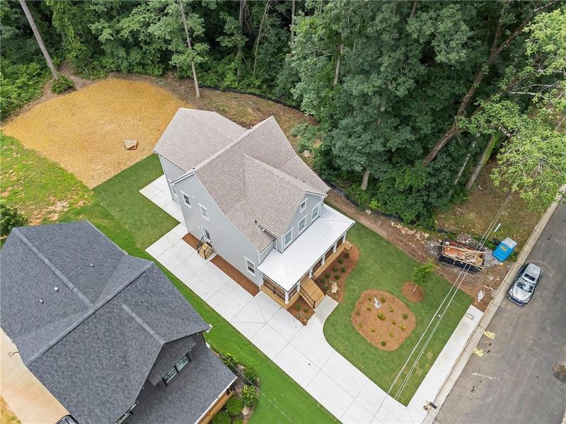Front exterior of a new home in , Atlanta, GA, highlighting curb appeal (Image 26). Front exterior of a new home in , Atlanta, GA, highlighting curb appeal (Image 26).