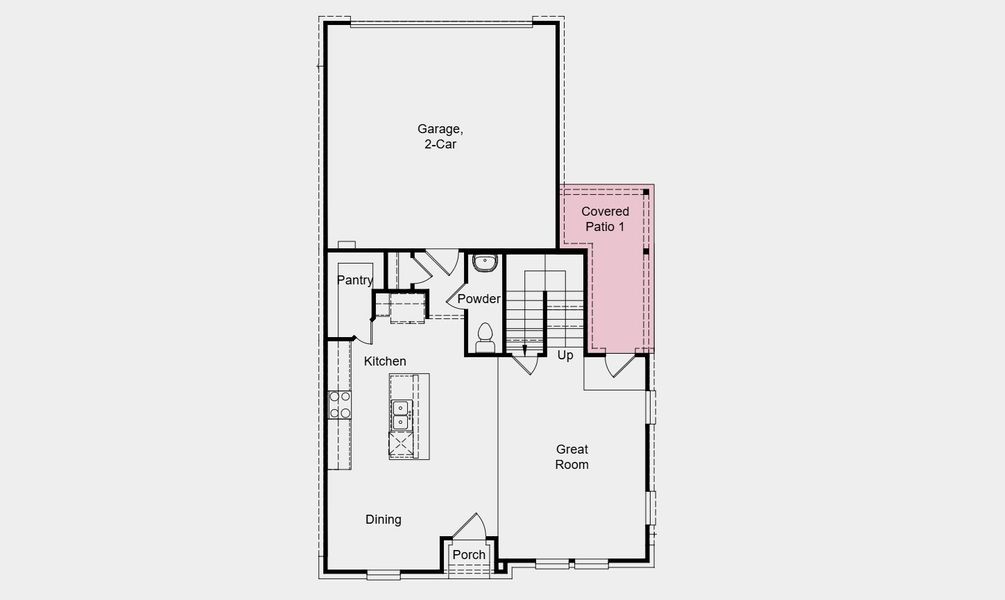 2D floor plan layout of this home in North Sky Celina, Celina, TX (Image 4).
