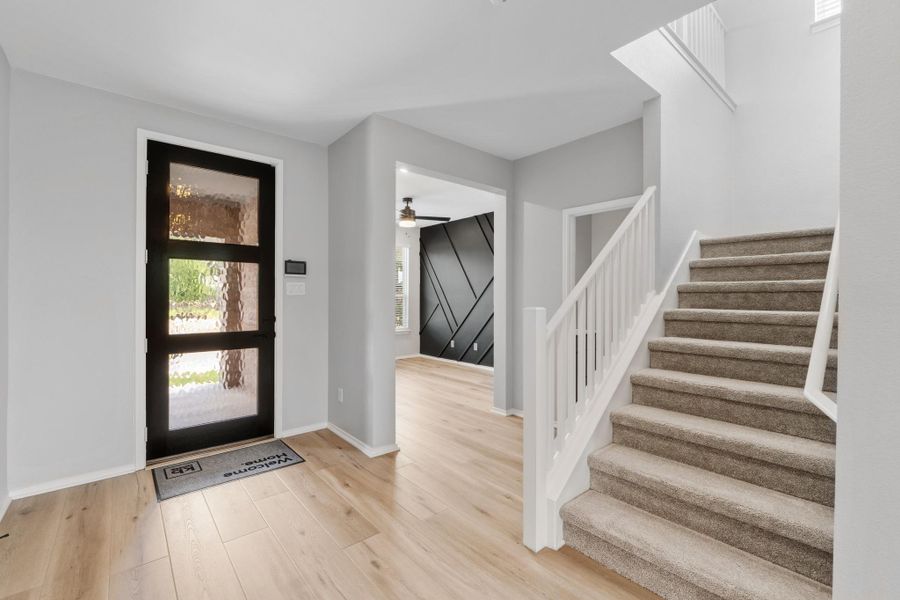 Spacious, unfurnished interior of a new home in River Bluff, Leander (Image 16). Spacious, unfurnished interior of a new home in River Bluff, Leander (Image 16).