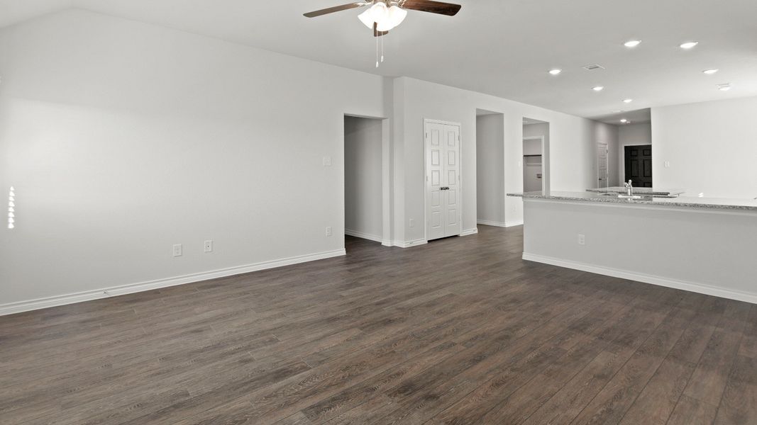 Family room to kitchen