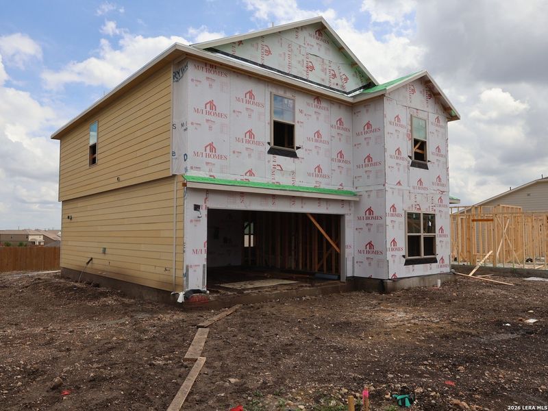In-progress construction of a new home in Cinco Lakes, San Antonio, TX (Image 13).