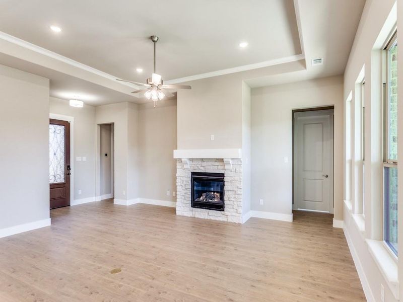 Spacious, unfurnished interior of a new home in Ladera at the Reserve, Mansfield (Image 20).