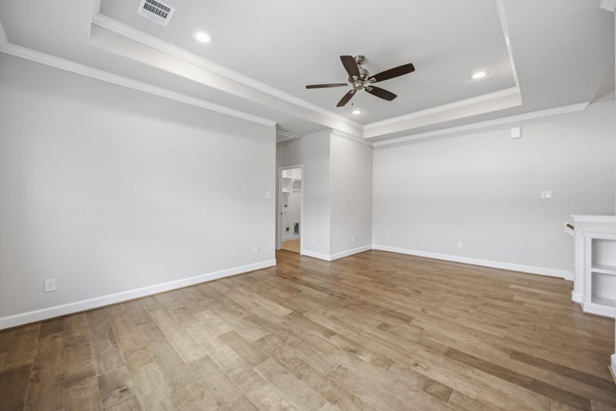 Upgrade your space with included wood floors, adding a touch of luxury to your game room.