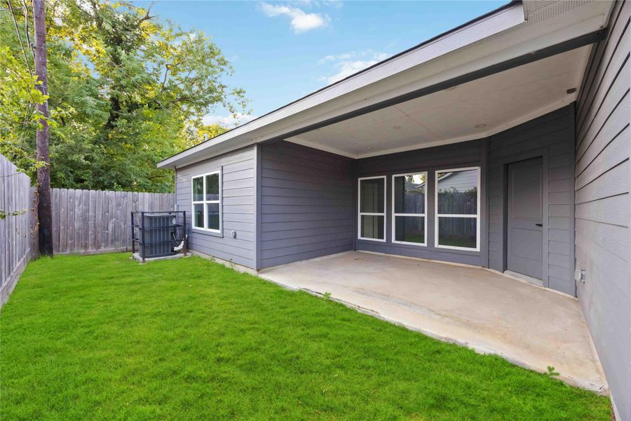 Exterior details and patio area of a home in , Houston (Image 17). Exterior details and patio area of a home in , Houston (Image 17).