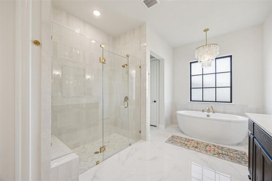 Furnished interior view inside a new home in , Frisco (Image 18).