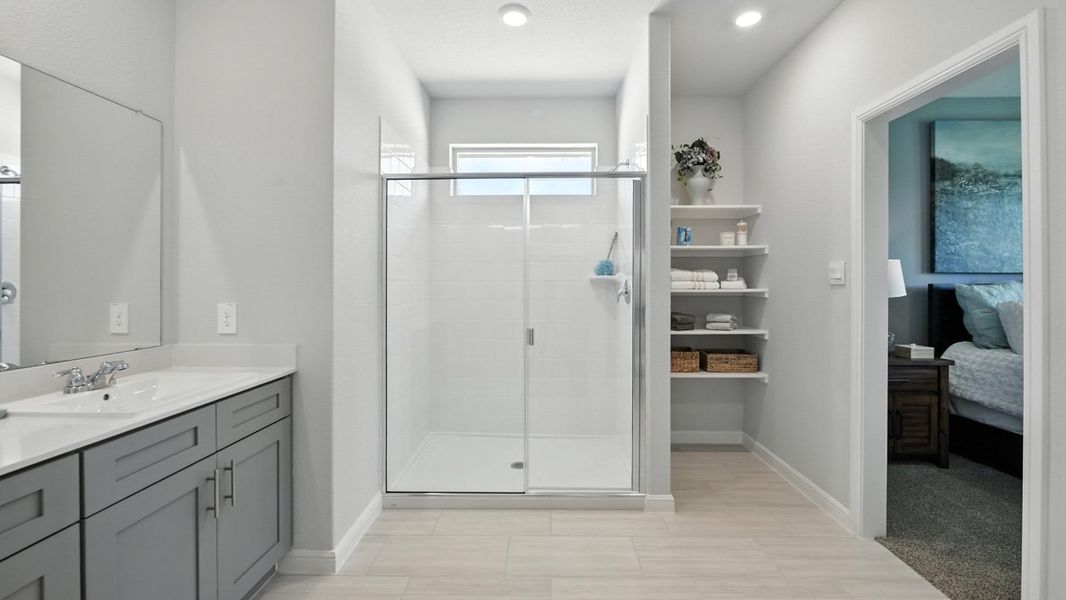 Furnished interior view inside a new home in Monarch at the Meadows, Krum (Image 19).