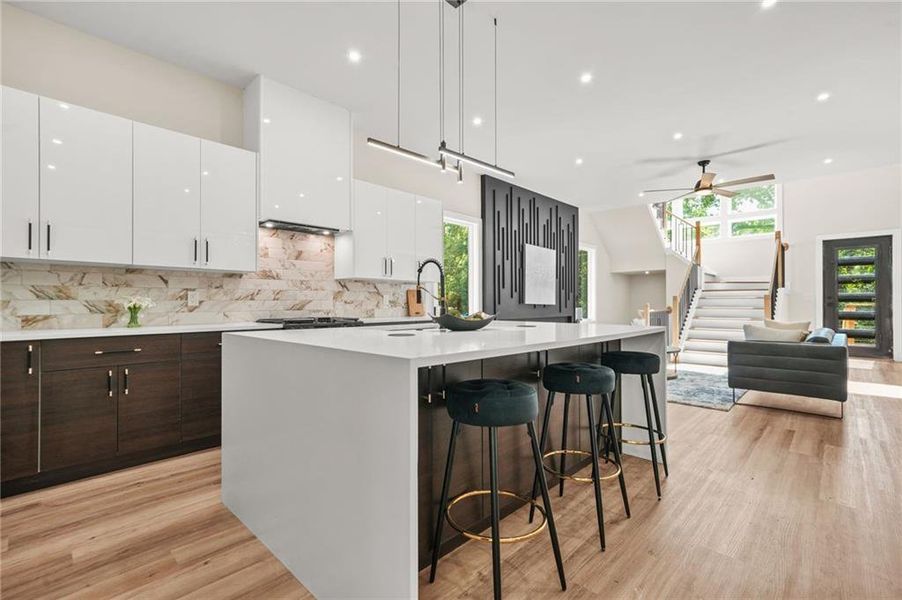 Furnished interior view inside a new home in , Atlanta (Image 12).