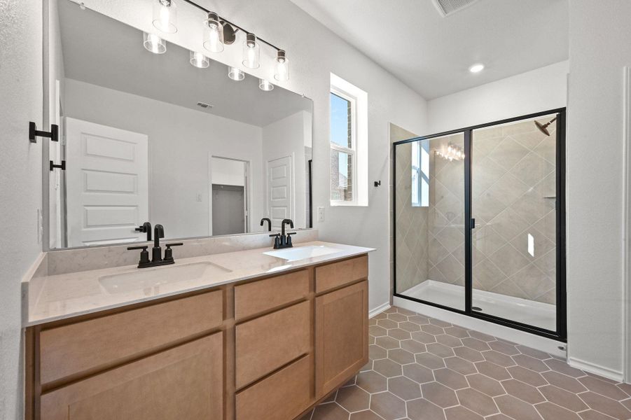 Furnished interior view inside a new home in Salerno - Classic Collection, Round Rock (Image 8).