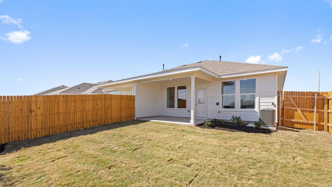 Exterior details and patio area of a home in Wayside, Uhland (Image 3). Exterior details and patio area of a home in Wayside, Uhland (Image 3).