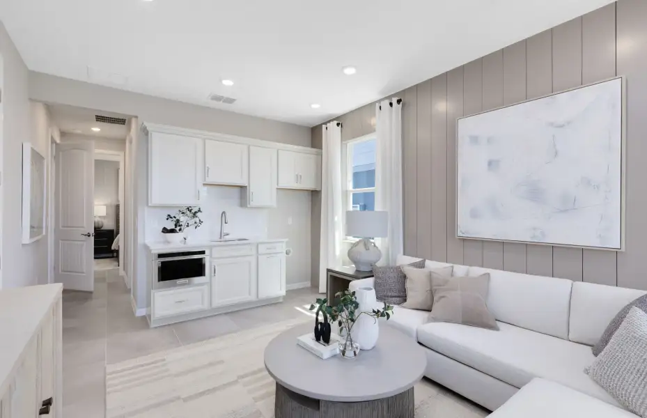 Representative furnished interior of a home built from the Concord by Pulte Homes in Waypointe, Port Orange (Image 16).