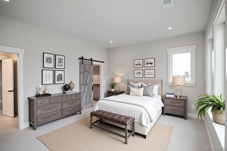 Furnished interior view inside a new home in , Kiowa (Image 9).