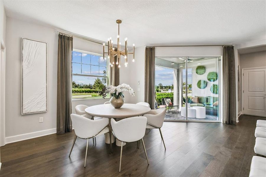 Furnished interior view inside a new home in Lake Star at Ovation, Winter Garden (Image 20).