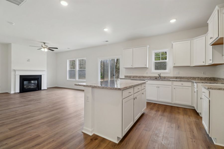 Representative furnished interior of a home built from the Porter II by Great Southern Homes in Cottages at Roofs Pond, West Columbia (Image 56).
