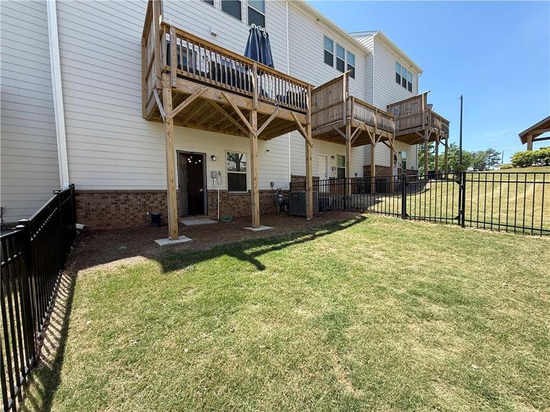 Exterior details and patio area of a home in , Mableton (Image 27).