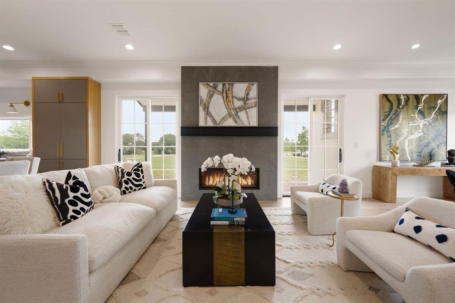 Furnished interior view inside a new home in , Flower Mound (Image 11). Furnished interior view inside a new home in , Flower Mound (Image 11).