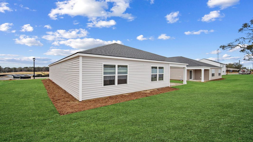 Exterior details and patio area of a home in Stockyard, Statesboro (Image 3). Exterior details and patio area of a home in Stockyard, Statesboro (Image 3).