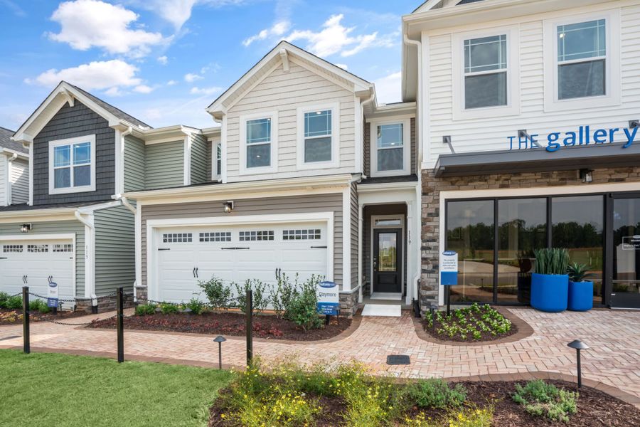 Representative exterior photo of a completed home built from the Claymore by Mattamy Homes in Magnolia Park Townes, Garner, NC (Image 21).