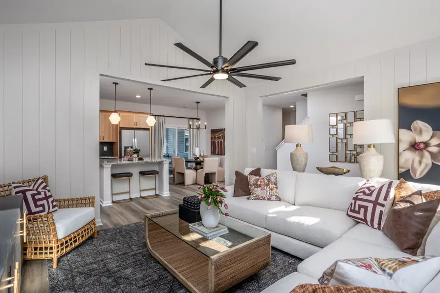 Representative furnished interior of a home built from the Mallard by McKee Homes in Coventry Woods, Fayetteville (Image 3).