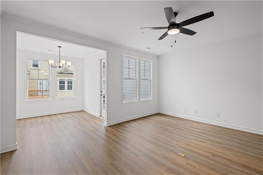 Spacious, unfurnished interior of a new home in , Canton (Image 17).