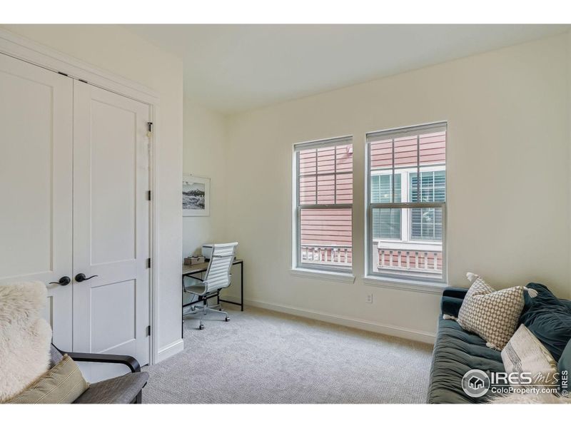 Main level bedroom with ensuite bath. Main level bedroom with ensuite bath.