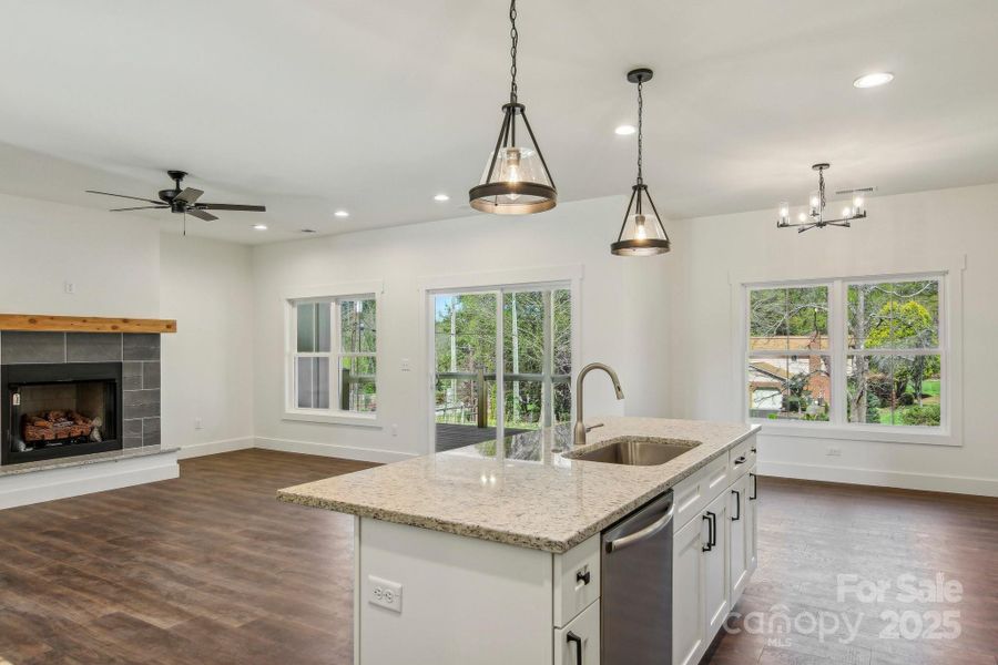 Furnished interior view inside a new home in , Hendersonville (Image 6).