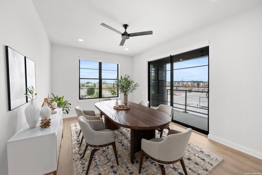 Furnished interior view inside a new home in , New Braunfels (Image 26).