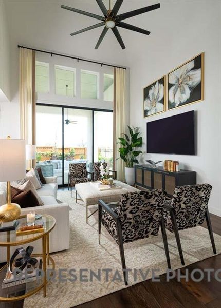 Furnished interior view inside a new home in Pecan Square, Northlake (Image 9).