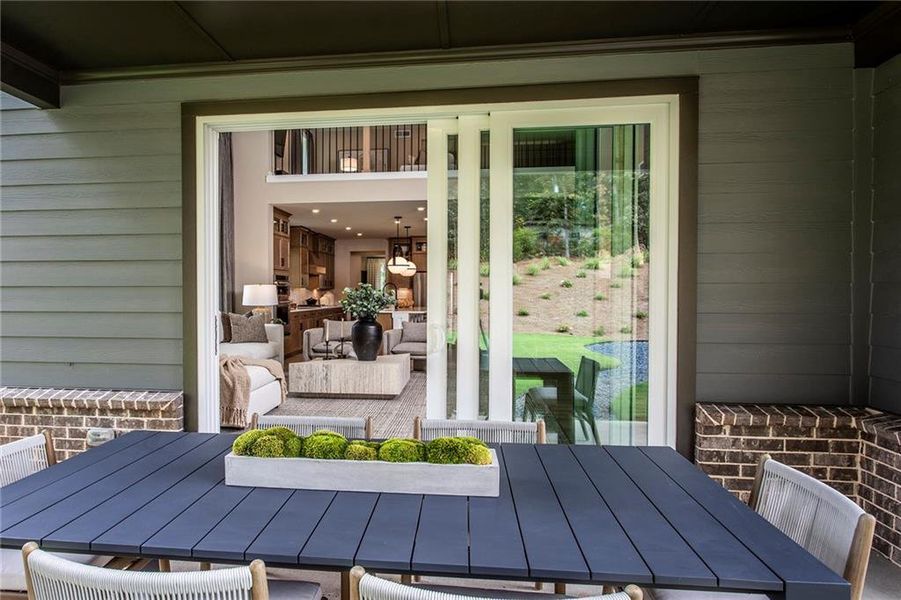 Exterior details and patio area of a home in Acacia, Cumming (Image 24).