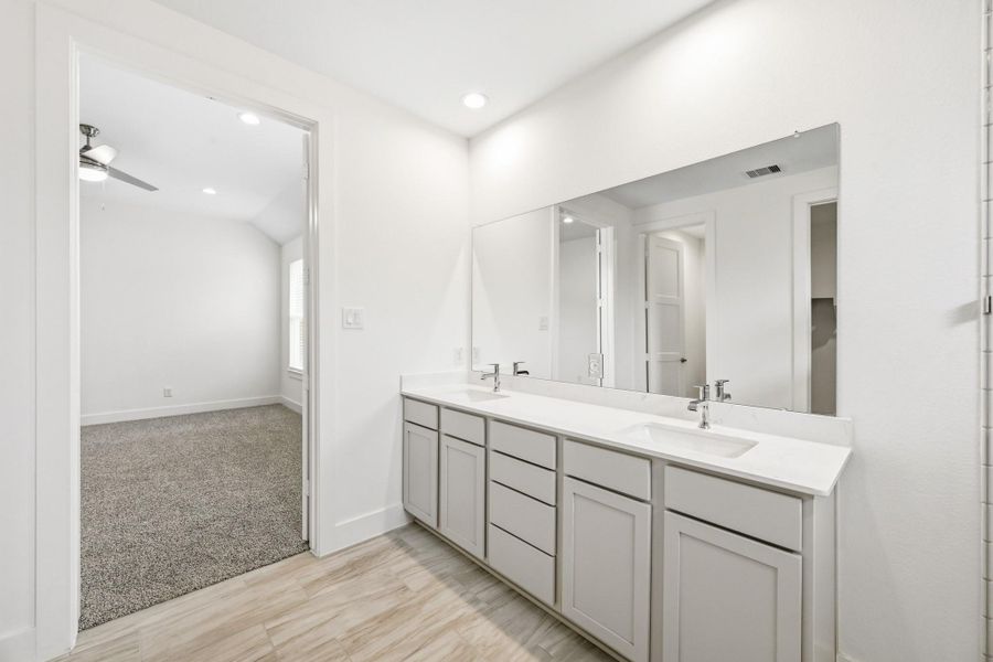 Furnished interior view inside a new home in Hills of Westlake, Conroe (Image 7).
