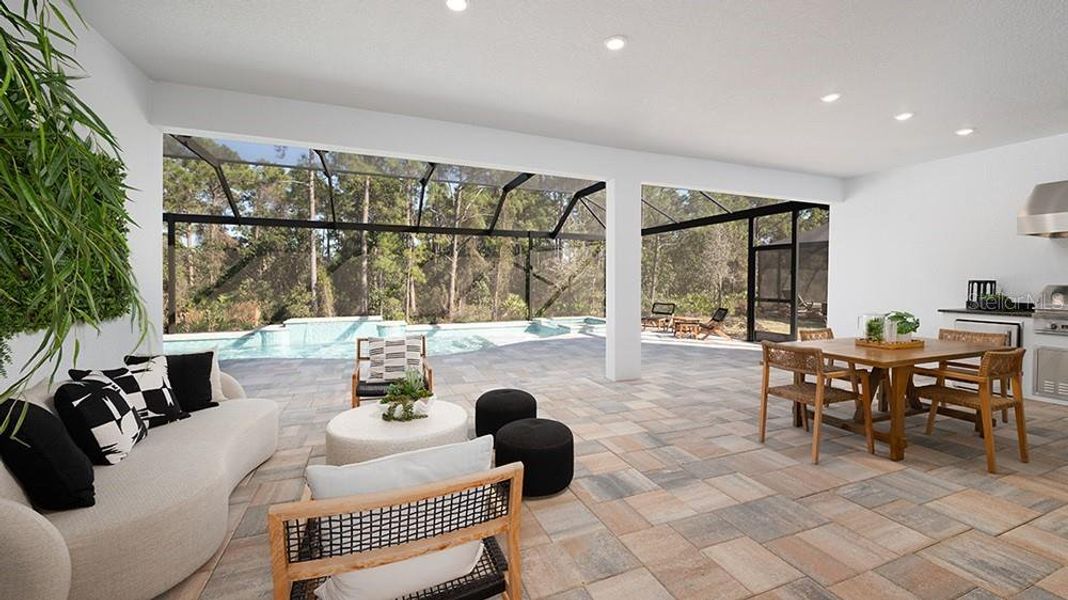 Furnished interior view inside a new home in Center Lake Ranch Community Group Page, St. Cloud (Image 17).