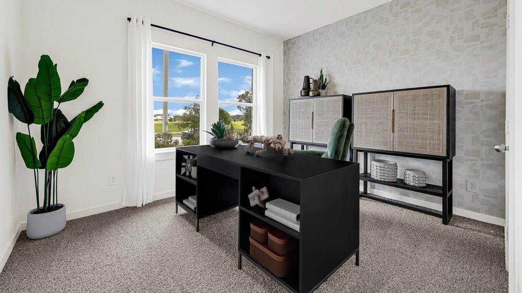Furnished interior view inside a new home in Evergreen, Rosenberg (Image 11). Furnished interior view inside a new home in Evergreen, Rosenberg (Image 11).