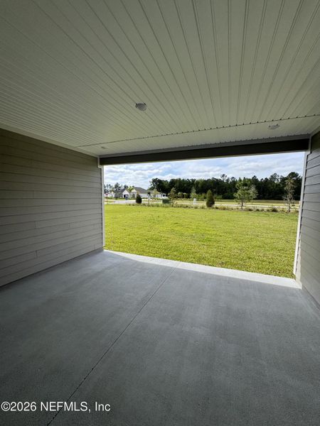 Exterior details and patio area of a home in Hyland Trail, Green Cove Springs (Image 22).