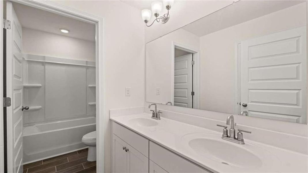 Furnished interior view inside a new home in Water Oak Estates, Lawrenceville (Image 5).