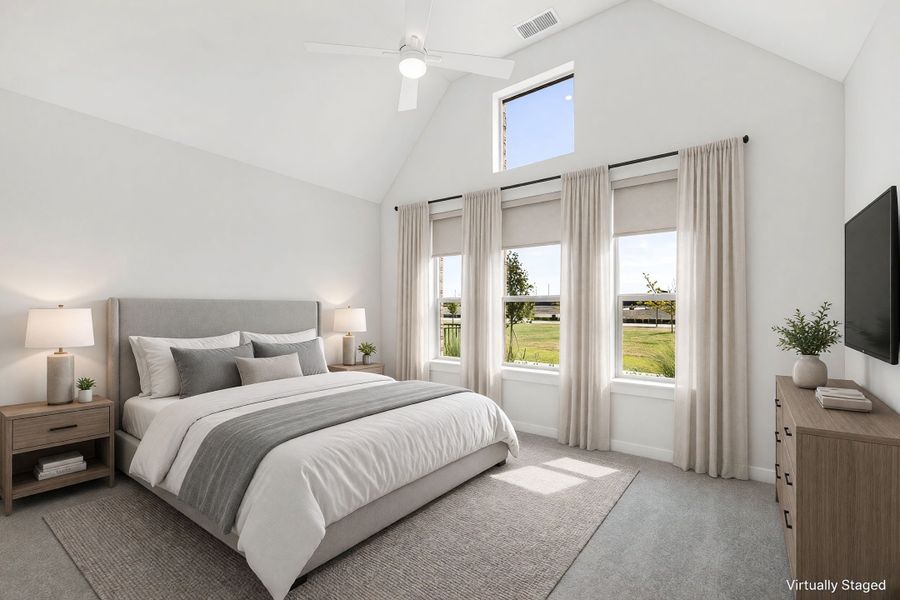 Furnished interior view inside a new home in Cottonwood Creek, Rowlett (Image 33).