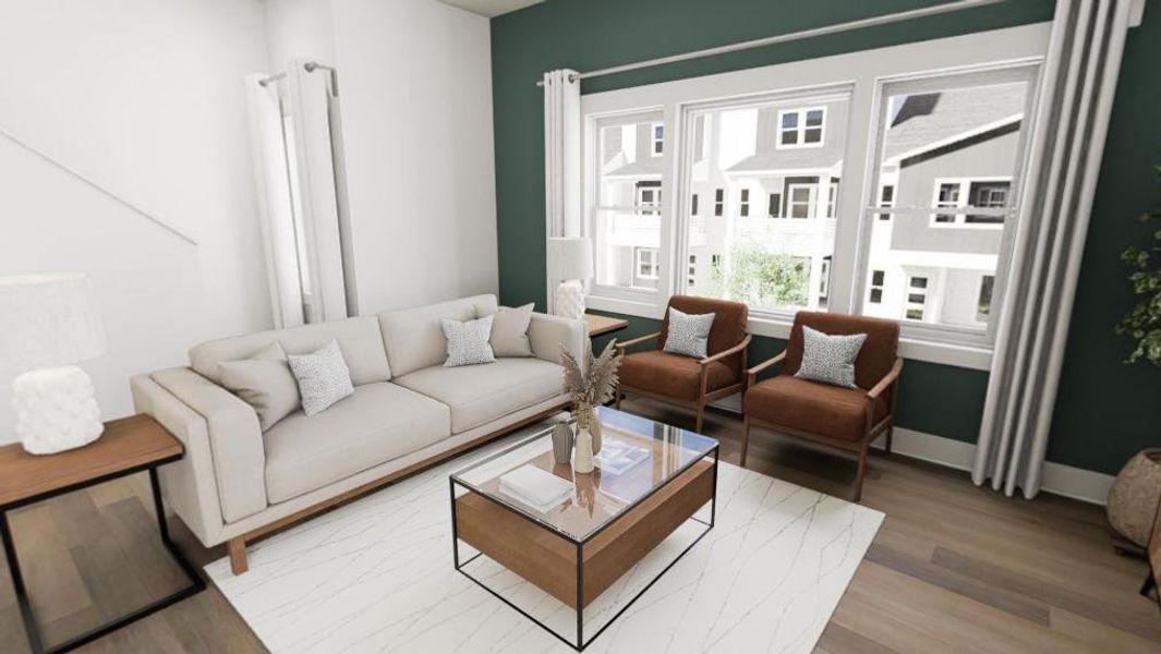 Furnished interior view inside a new home in Allen Park, Raleigh (Image 3).