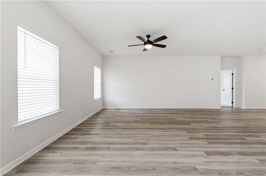 Spacious, unfurnished interior of a new home in Lake Preserve at Jackson Trail, Jefferson (Image 15). Spacious, unfurnished interior of a new home in Lake Preserve at Jackson Trail, Jefferson (Image 15).