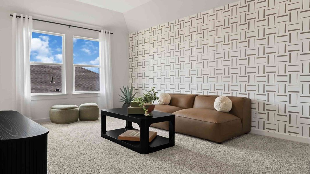 Furnished interior view inside a new home in Emberly, Beasley (Image 27).
