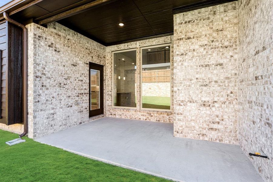 Exterior details and patio area of a home in Willow Wood Classic 50, McKinney (Image 3).