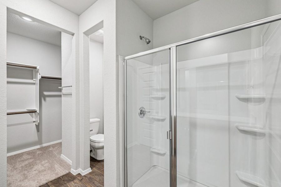 Representative furnished interior of a home built from the Hunters Ranch 1468 by Brohn Homes in Hunters Ranch, San Antonio (Image 6).